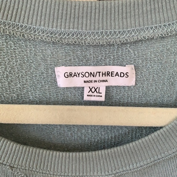 Teal Crewneck / Kindness Sweater - Picture 3 of 5